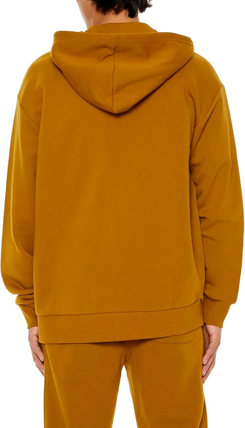 Forever 21 Men's Zip-up Drawstring Hoodie