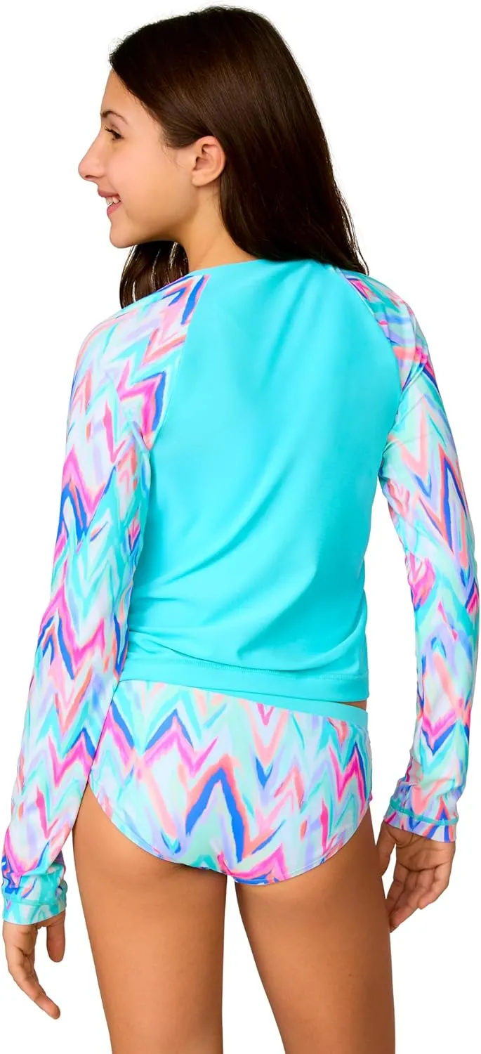 Free Country Girls' Rash Guard and Bikini Swim Set
