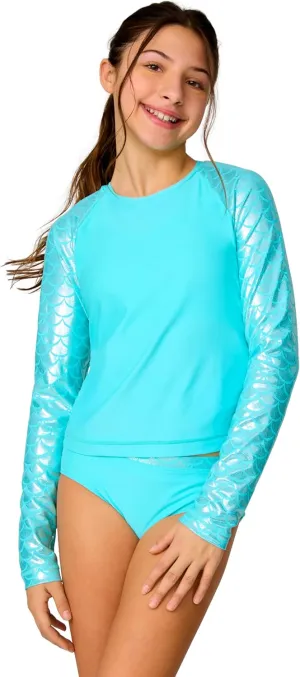 Free Country Girls' Rash Guard and Bikini Swim Set