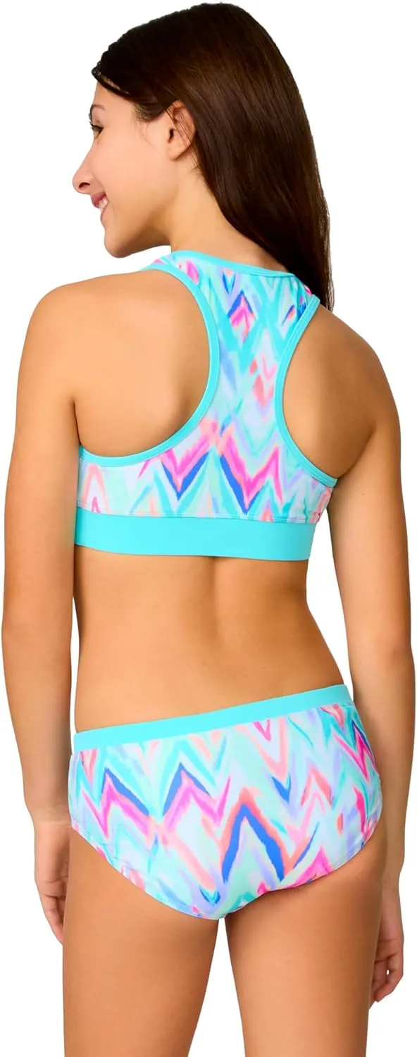 Free Country Girls' Rash Guard and Bikini Swim Set