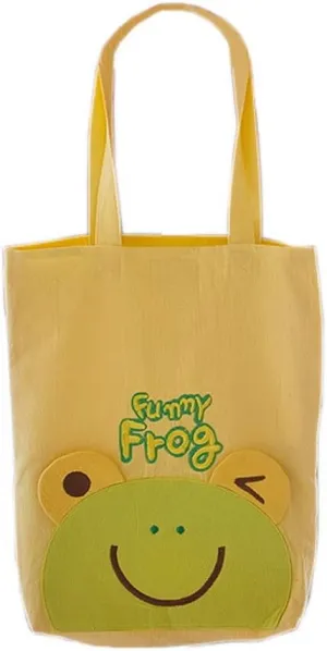 [Funny Frog]Embroidered Applique Tote Bag (9.510.62.1)