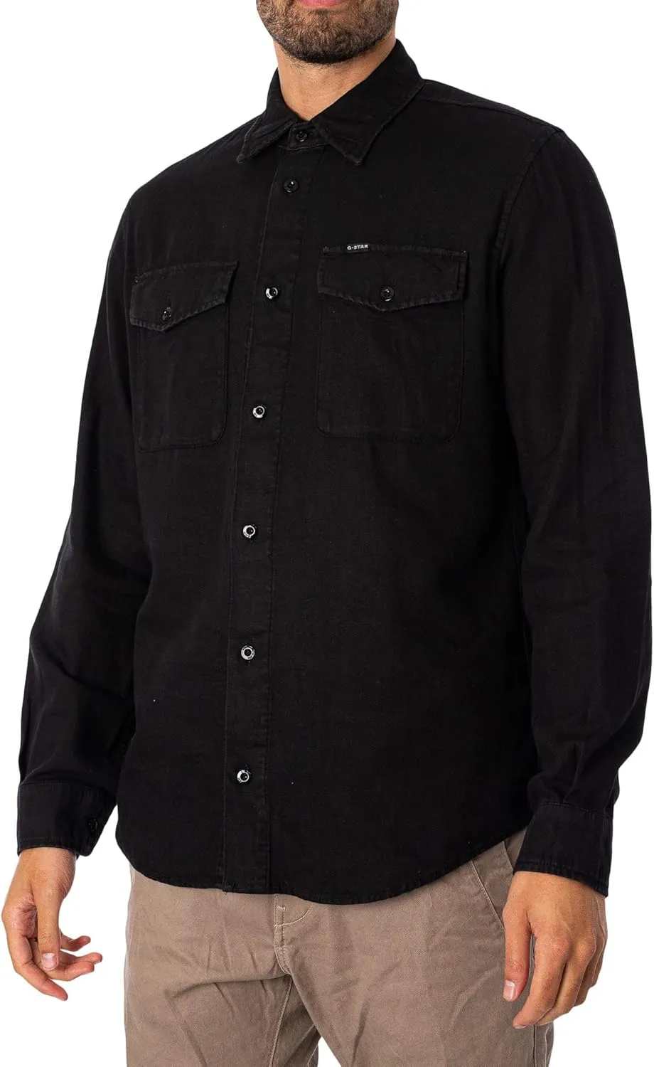 G-STAR Men's Marine Slim Fit Long Sleeve Shirt