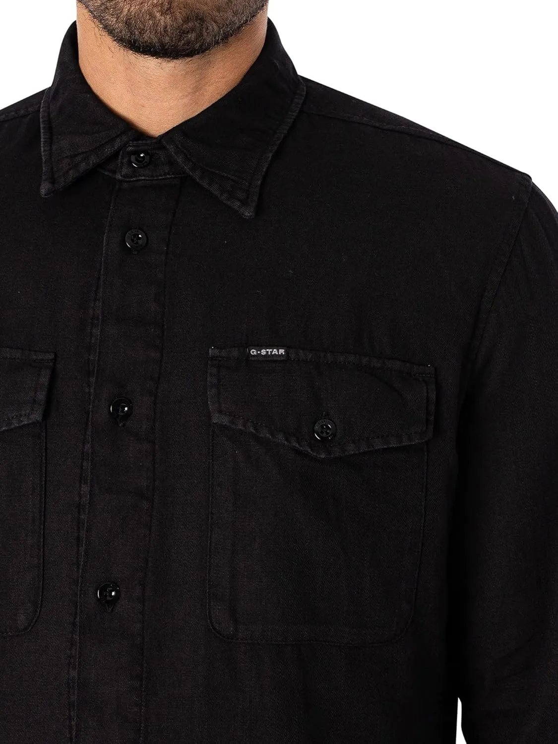 G-STAR Men's Marine Slim Fit Long Sleeve Shirt