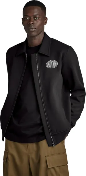 G-STAR Men's Polo Collar Zip Long Sleeve Sweater