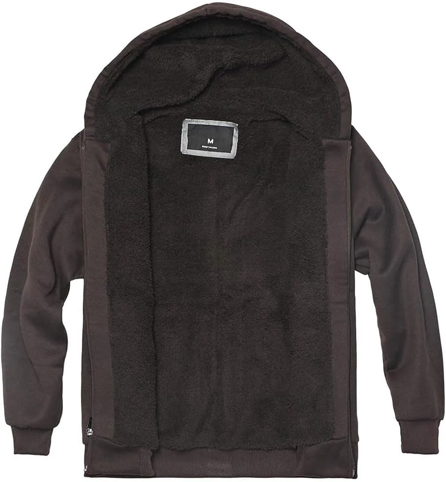 Gary Com Heavyweight Sherpa Hoodies for Men, Thick Fleece Lined Full Zip Up Winter Warm Sweatshirts Work Jackets