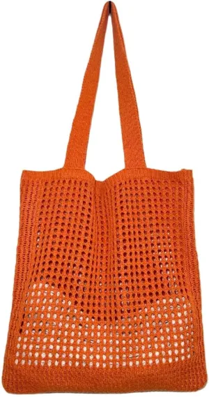 GGOOB Coconut Girl Aesthetic Crochet Tote Bag - Small, Cute Beach Bag