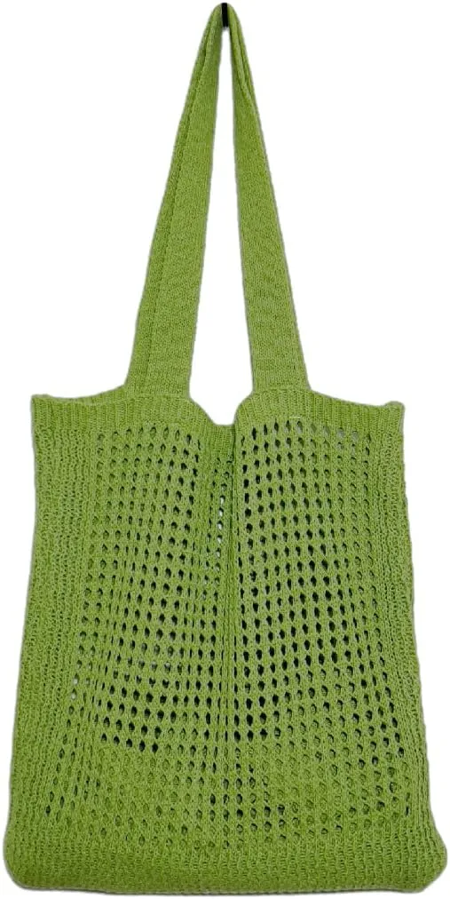 GGOOB Coconut Girl Aesthetic Crochet Tote Bag - Small, Cute Beach Bag
