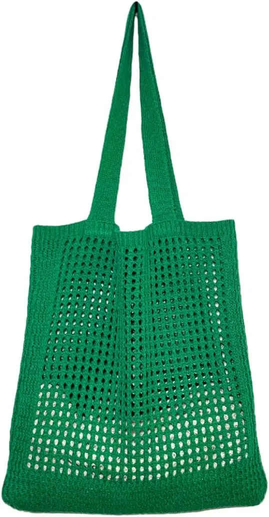 GGOOB Coconut Girl Aesthetic Crochet Tote Bag - Small, Cute Beach Bag