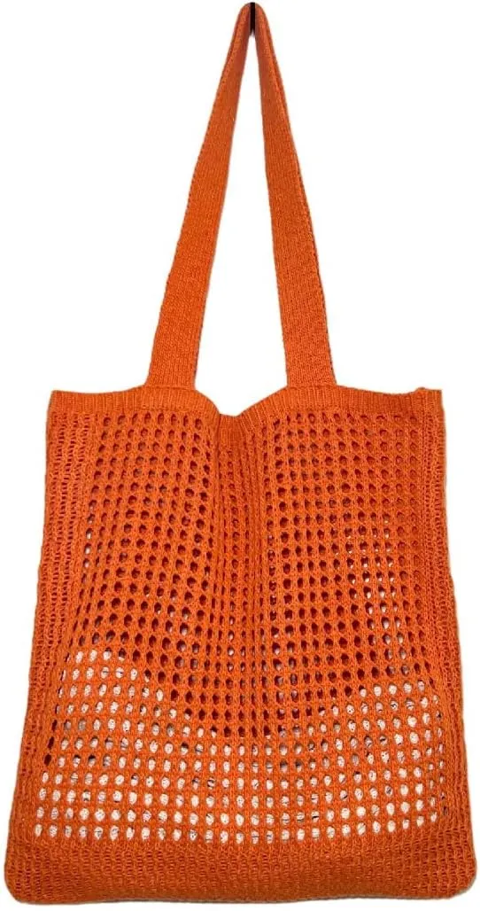 GGOOB Coconut Girl Aesthetic Crochet Tote Bag - Small, Cute Beach Bag