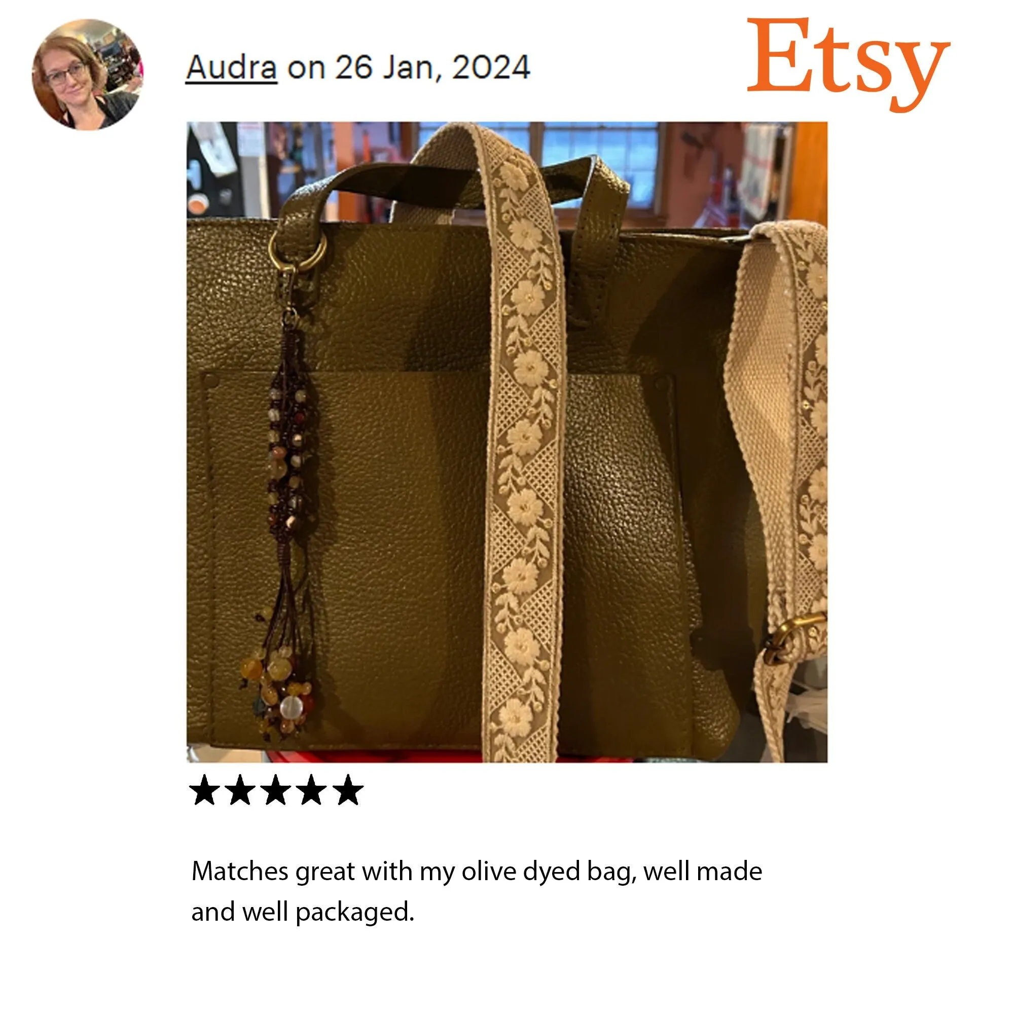 Gift for Mother Messenger Bag Crossbody Straps Replacement Shoulder Tote Bags Strap for Purses Embroidered Boho Guitar Strap Handbag Strap