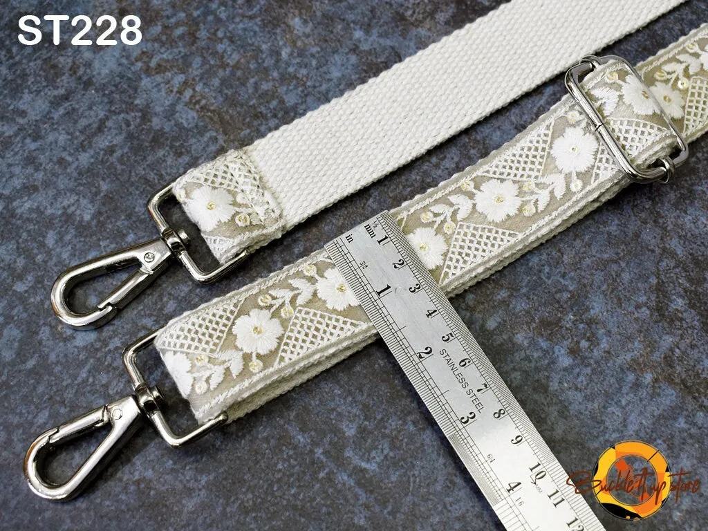 Gift for Mother Messenger Bag Crossbody Straps Replacement Shoulder Tote Bags Strap for Purses Embroidered Boho Guitar Strap Handbag Strap