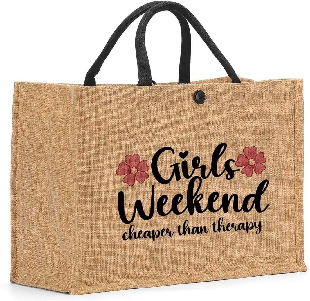Girls Trip Gifts Tote Bag for Women's Weekend & Beach Trips