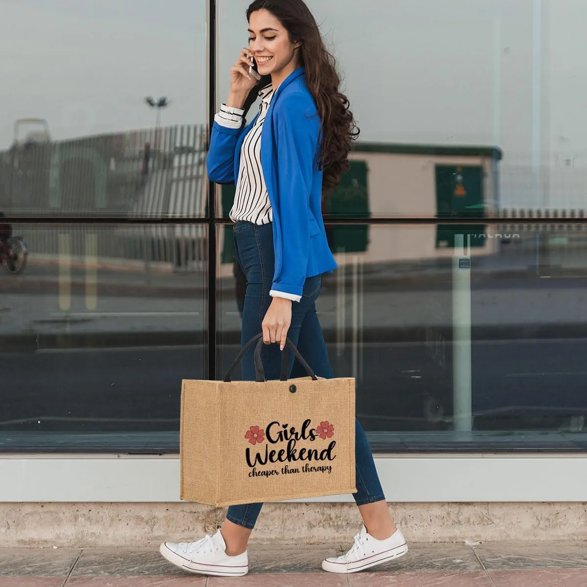 Girls Trip Gifts Tote Bag for Women's Weekend & Beach Trips