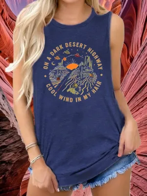 Girls Trip Tank for Women Coconut Tree Graphic Print Summer Workout Sleeveless O Neck Tank Top
