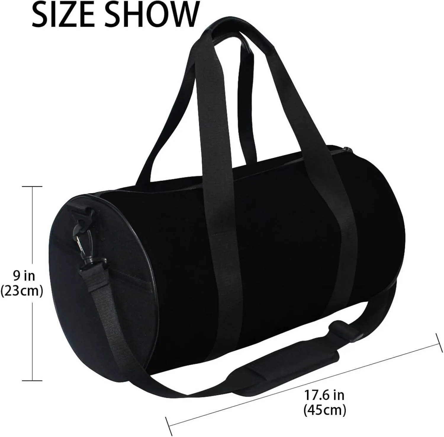 Girls Weekend Duffel Bags Washable Nurse Gym Bag for Men Women Travelling Bag Black