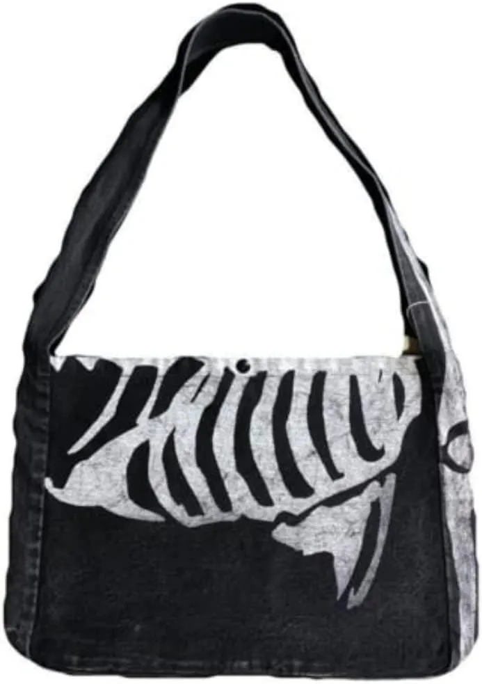 Goth Aesthetic Messenger Bag Gothic Purse Grunge Fairy Clothes Y2k Fashion Skull Bag