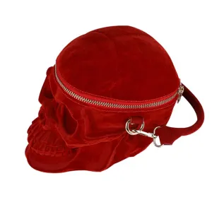 Gothic handbag 3D velvet Gothic Skull Bag/purse