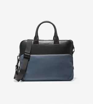 GRANDSERIES Nylon and Leather Attache Men's