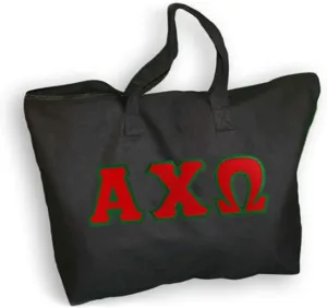 Greekgear Alpha Chi Omega Lettered Tote Bag