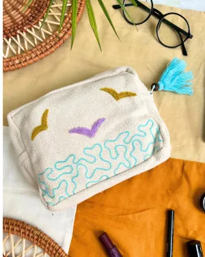 Hand Pouch- Bird Beach