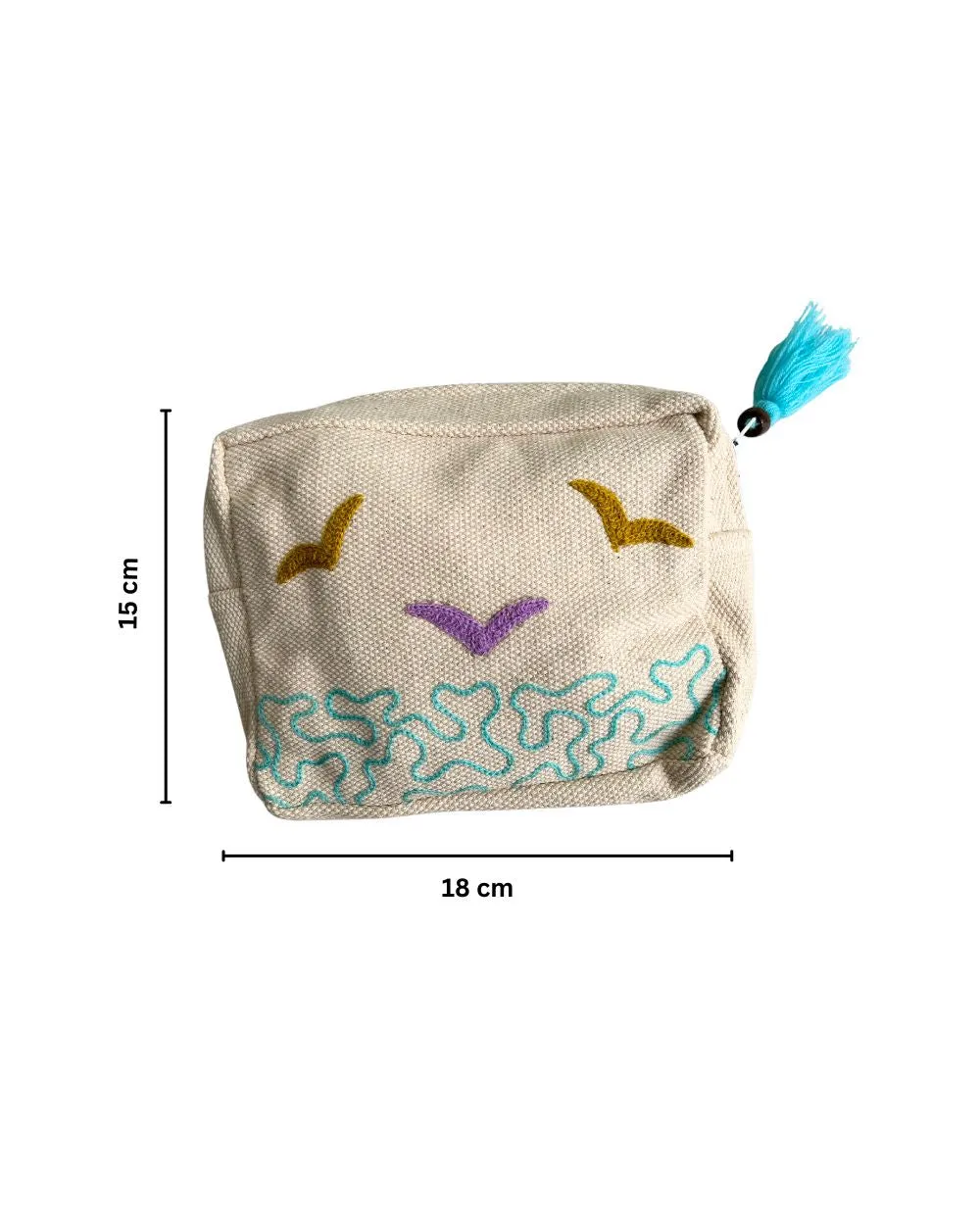 Hand Pouch- Bird Beach