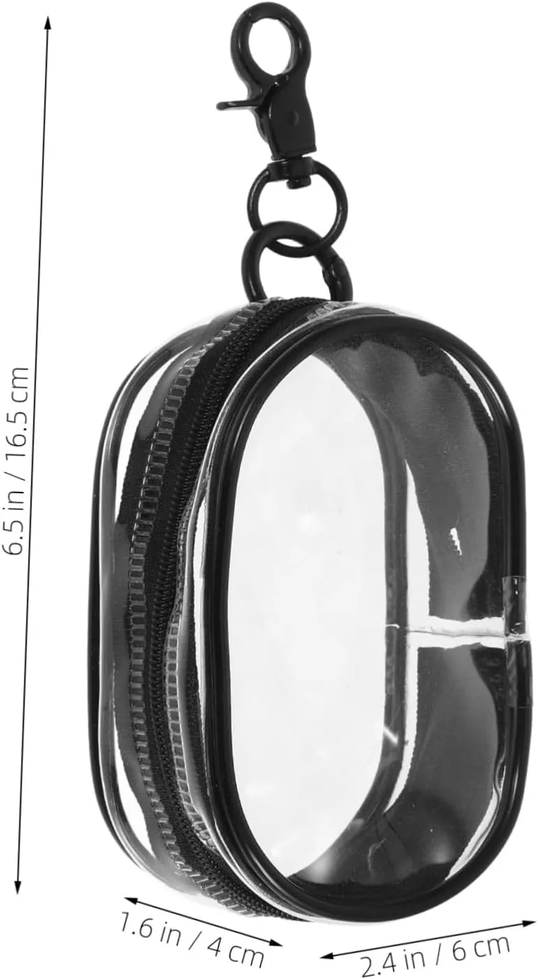 Hanging Pouch for Travel Small Multi-functional Bag Organizer Earphone Storage Hair Tie Organizer Usb Flash Disk Bag Cable Holder Portable Pouch Black