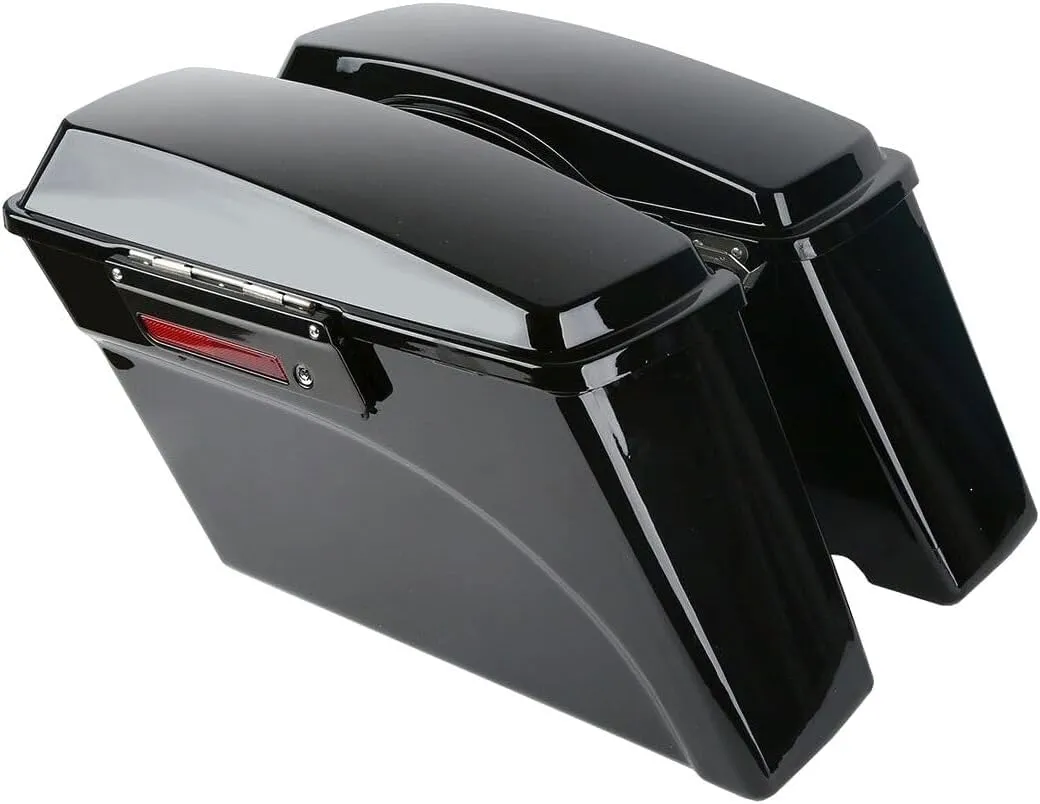 Hard Saddle Bags Trunk W/Lid & Latch Key for Electra Glide 1993-2013 for 1998-2013 for Road King 1994-2013 for 2006-2013 for Tour Glide 1993-1996 HSBTWLLKF91HTRKF9413
