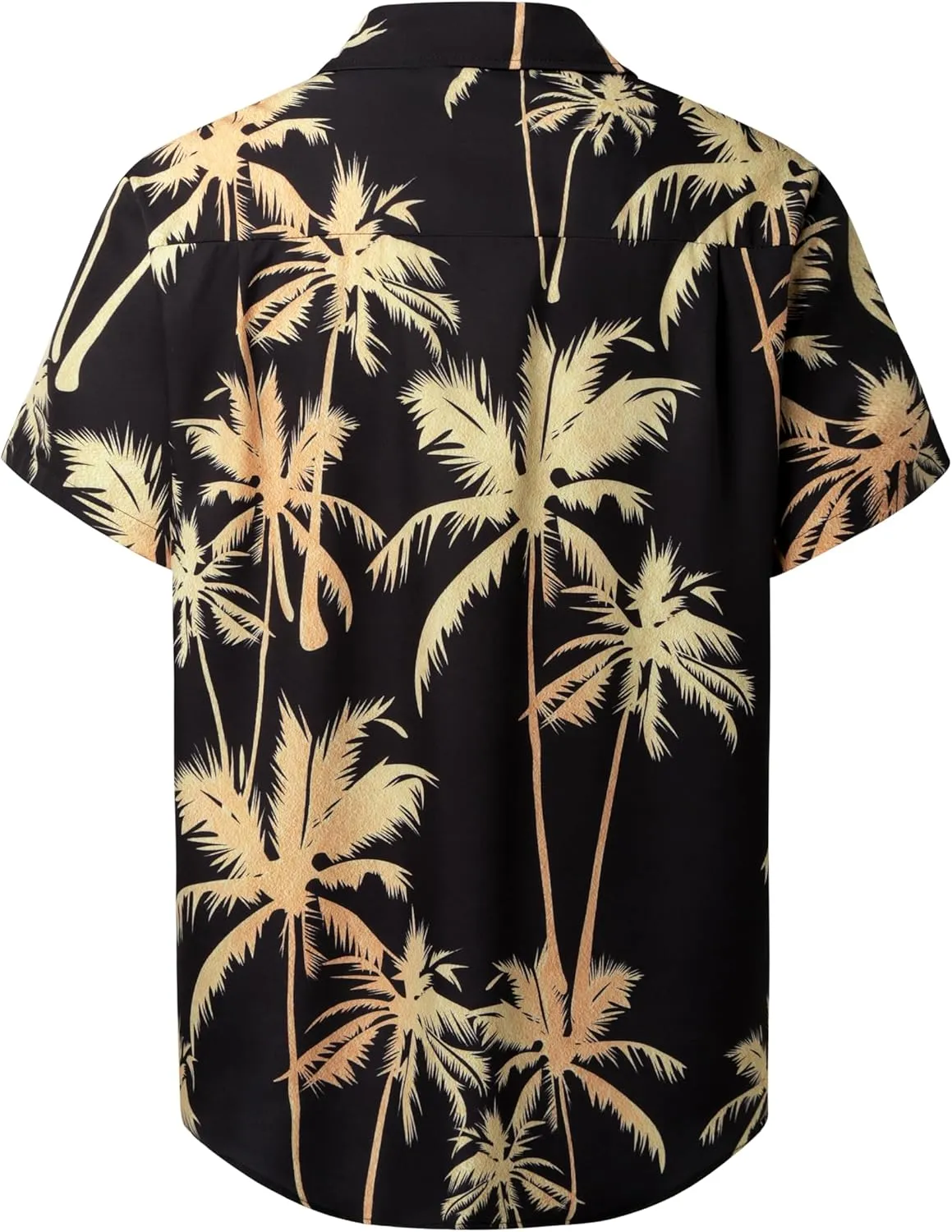 Hardaddy Men's Hawaiian Shirt Short Sleeves Coconut Printed Button Down Summer Beach Casual Shirts