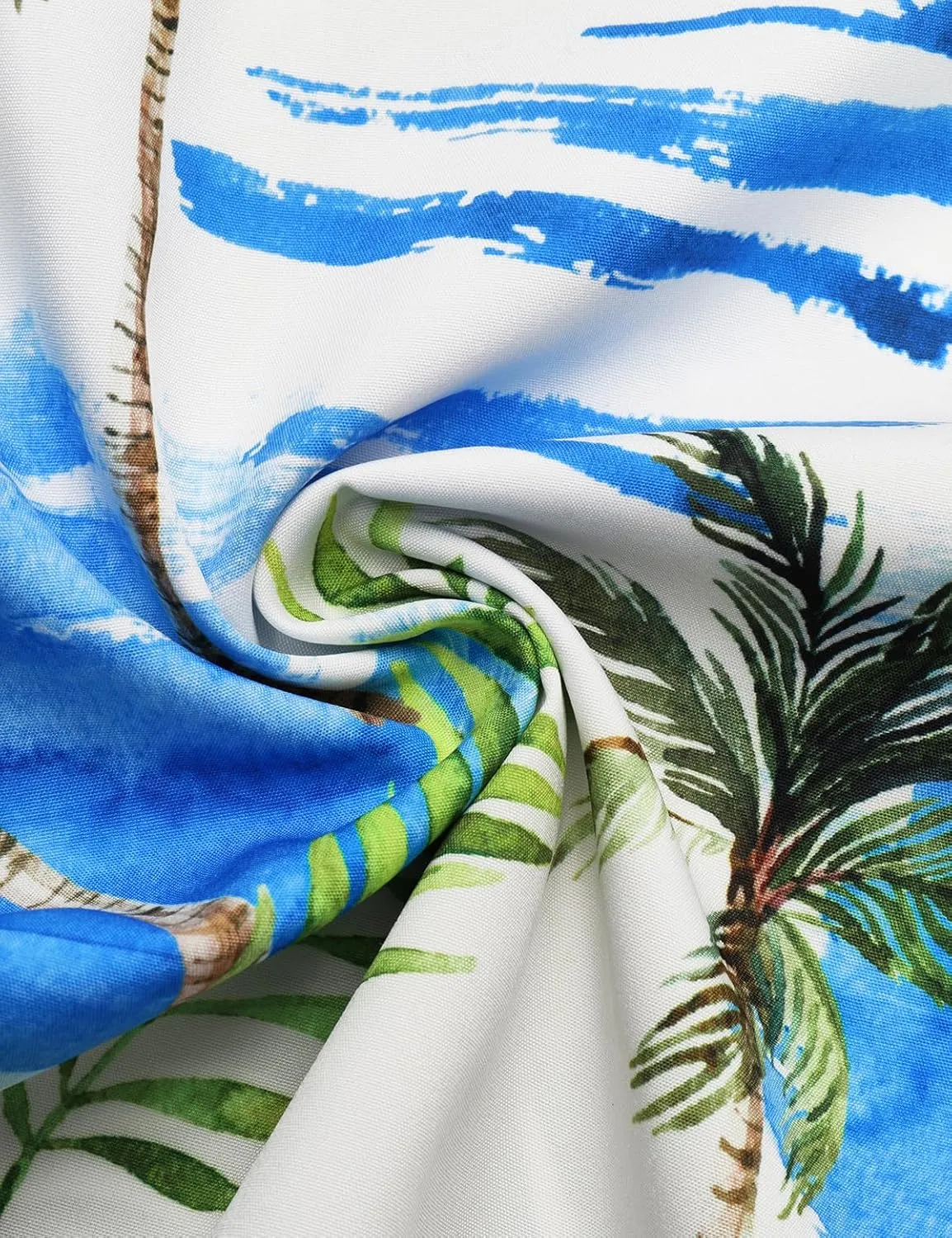 Hardaddy Men's Hawaiian Shirt Short Sleeves Coconut Printed Button Down Summer Beach Casual Shirts