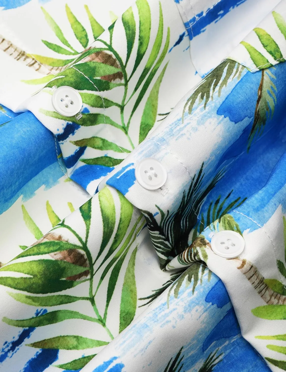 Hardaddy Men's Hawaiian Shirt Short Sleeves Coconut Printed Button Down Summer Beach Casual Shirts