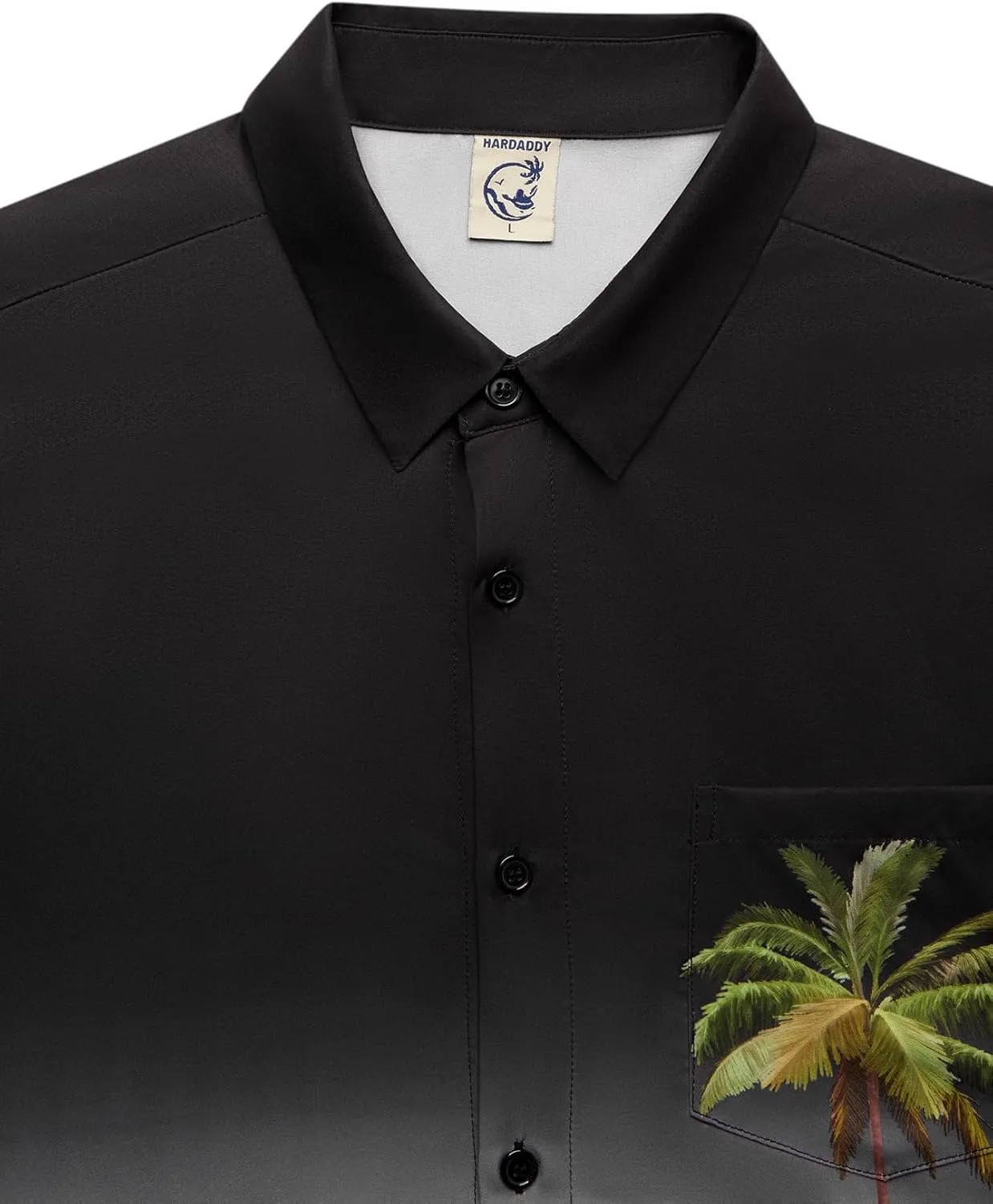Hardaddy Men's Hawaiian Shirt Short Sleeves Coconut Printed Button Down Summer Beach Casual Shirts