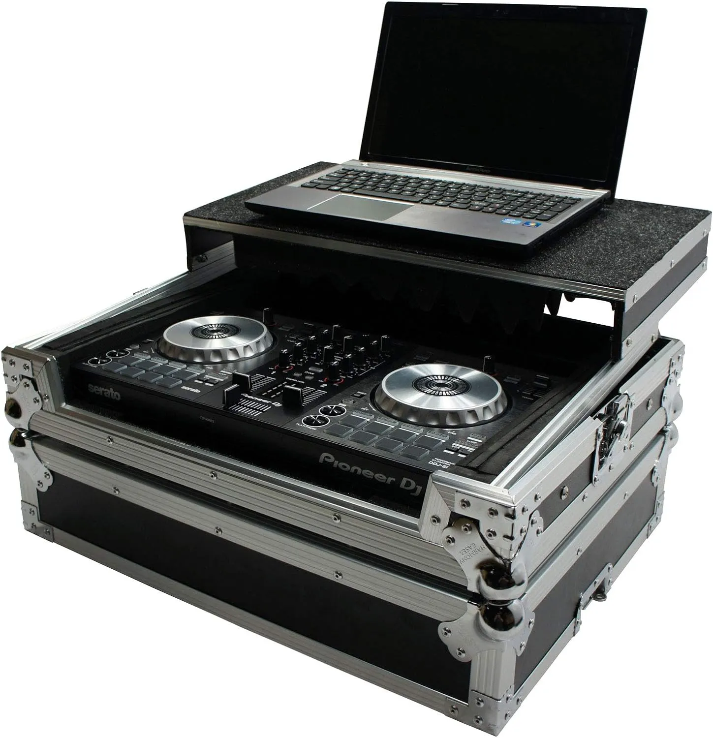 Harmony Audio Harmony HCMINILT Flight Glide Laptop Stand Road DJ Case Compatible with Reloop Beatmix 2