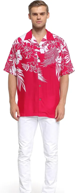 Hawaii Hangover Men's Hawaiian Shirt Aloha Shirt Floral Edge in Assorted Colors