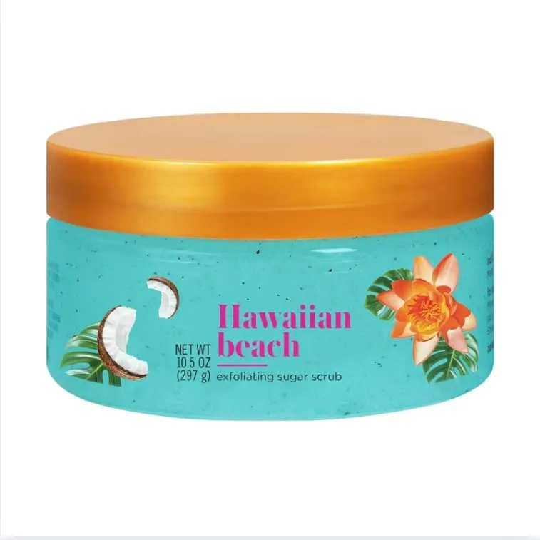 Hawaiian Beach Sugar Scrub with Shea Butter, 10 fl. oz (Pack of 1)