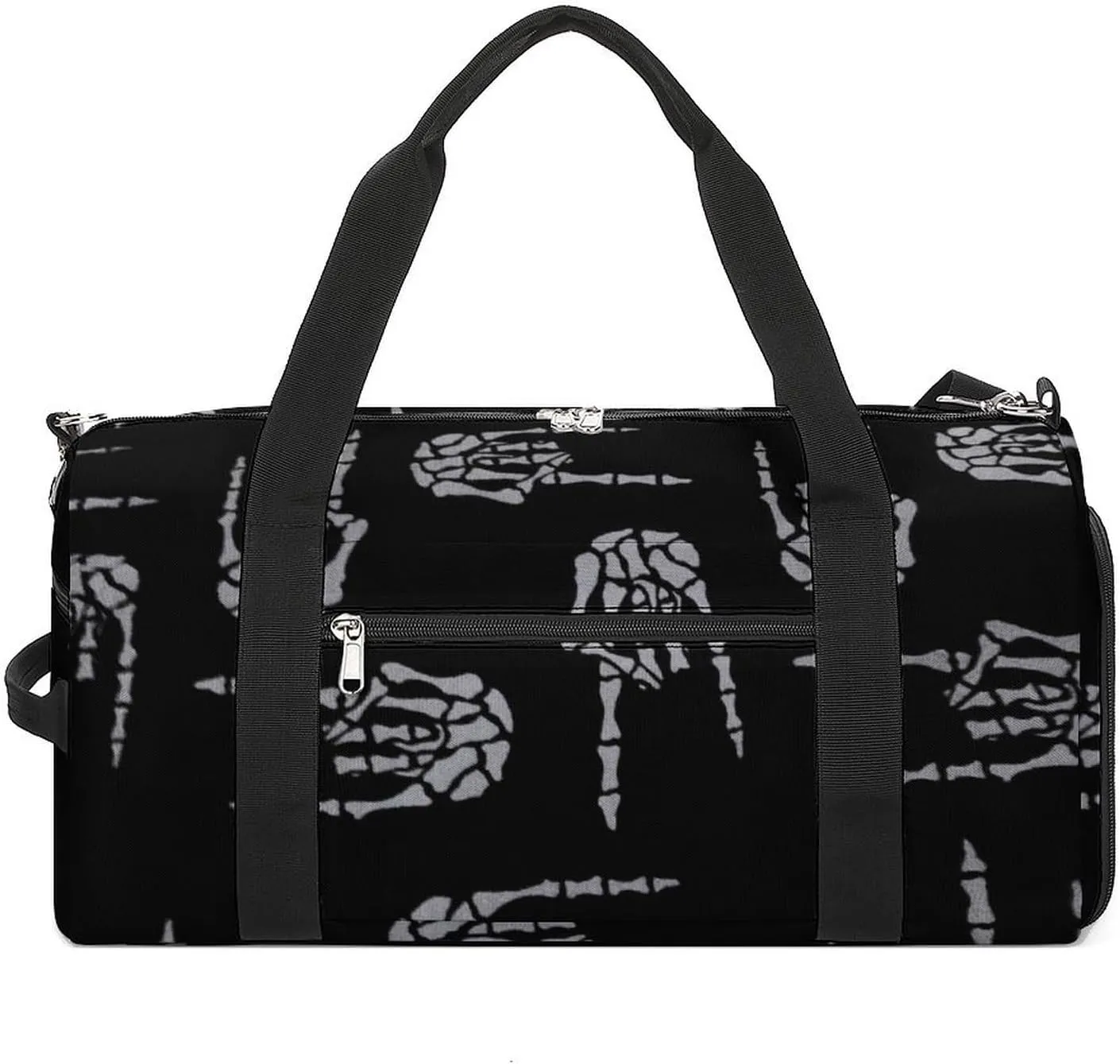 Heavy Metal Skull Rock Hand A Fitness Bag with Large Storage Space Is Suitable for Portable Outdoor Use