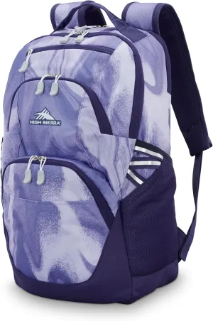High Sierra Swoop Sg Backpack, Purple Marble Swirl, One Size