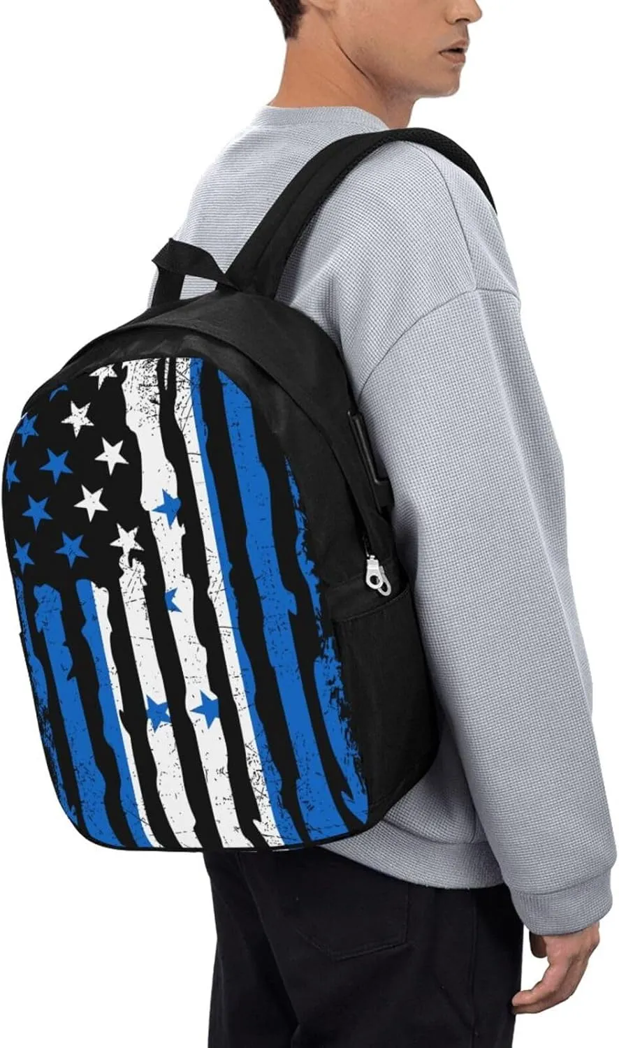 Honduran American Pride Flag Honduras Roots Travel Backpack 17-Inch Laptop Backpacks Business Rucksack Casual Sport Daypack with USB Charging Port Carry-on Bag for Camping Biking