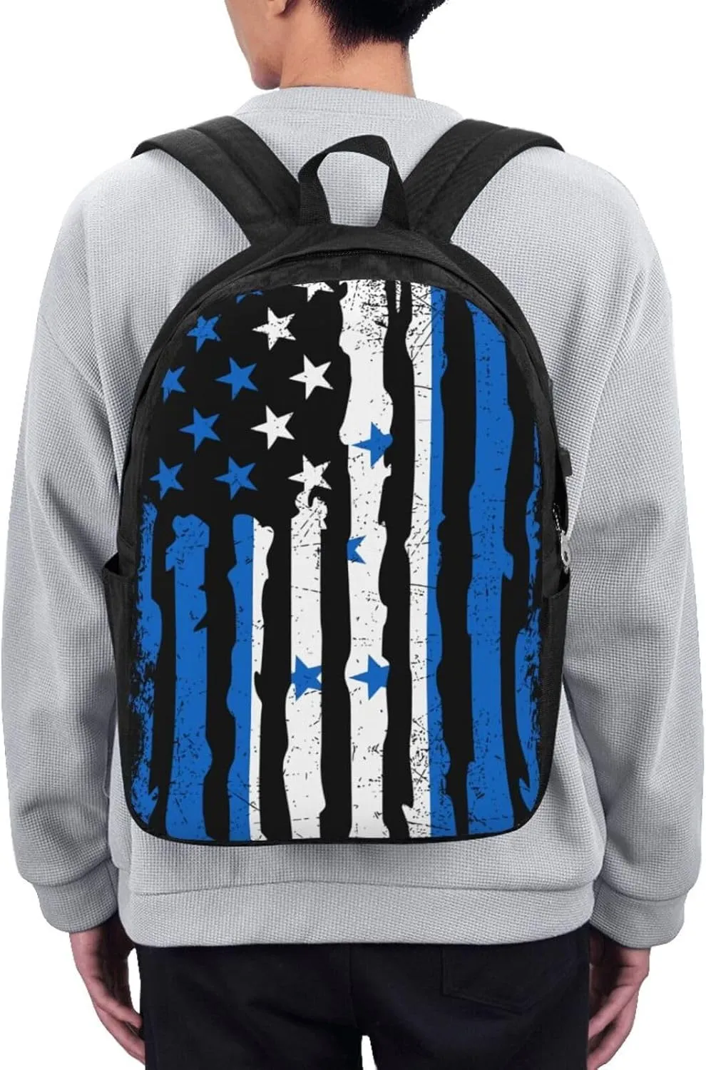 Honduran American Pride Flag Honduras Roots Travel Backpack 17-Inch Laptop Backpacks Business Rucksack Casual Sport Daypack with USB Charging Port Carry-on Bag for Camping Biking