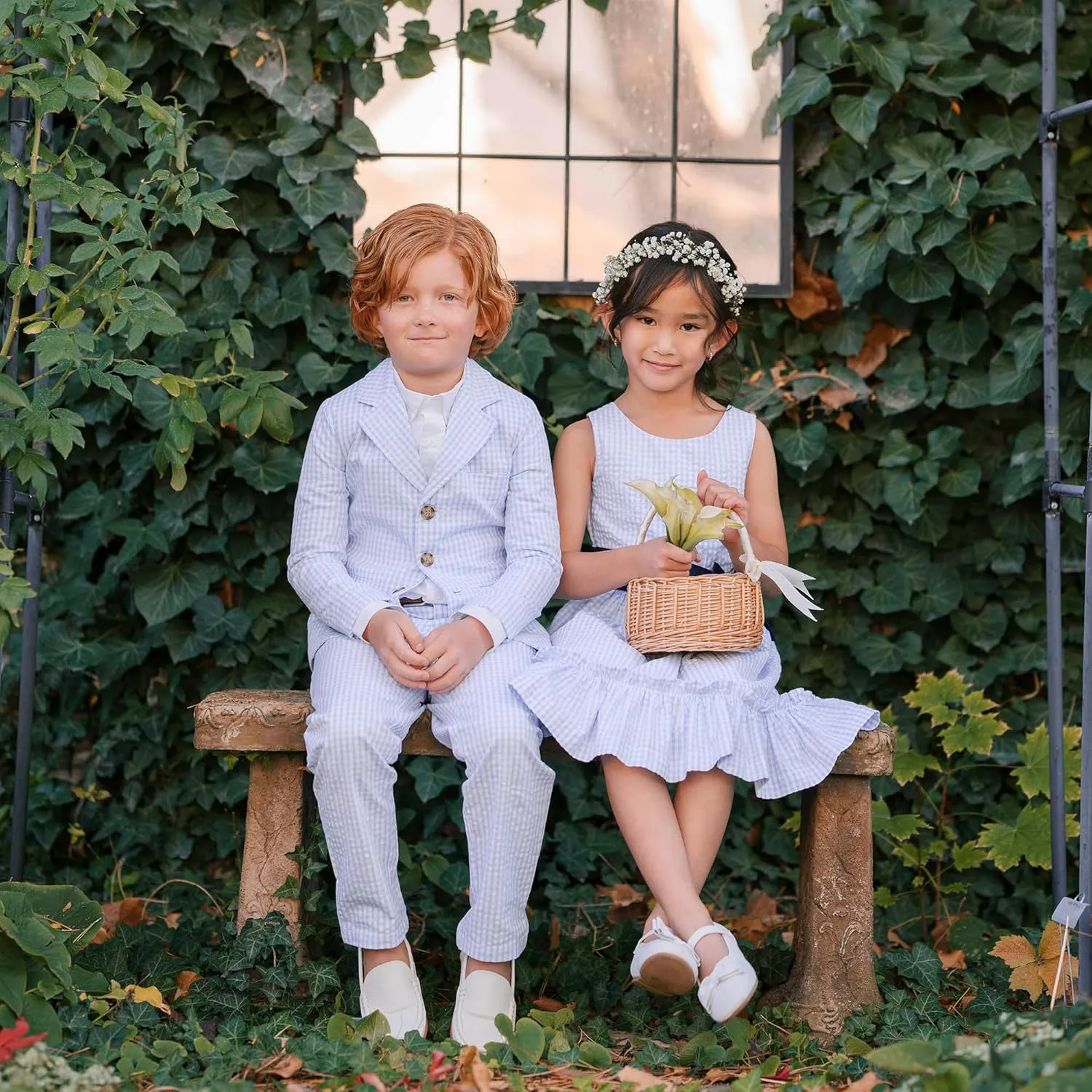 Hope & Henry Boys' Classic Seersucker Suit Jacket