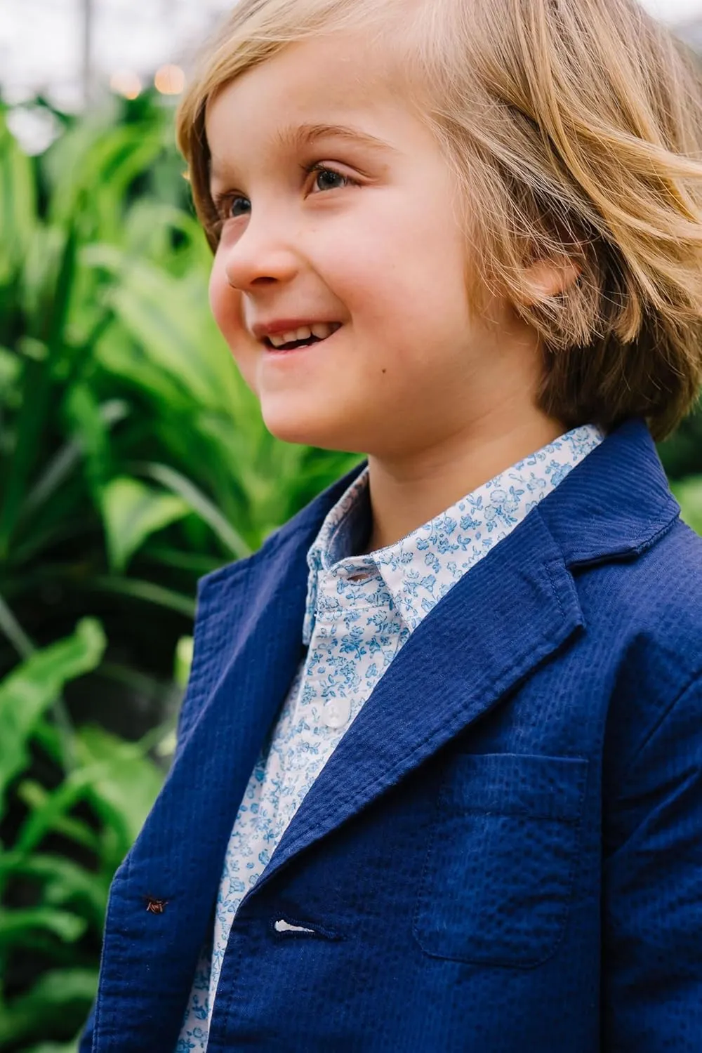 Hope & Henry Boys' Classic Seersucker Suit Jacket