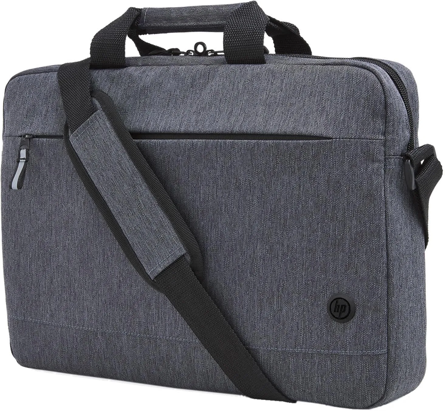 HP Prelude Topload Laptop Bag - Fits 15.6" Laptops - Durable Fabric w/Water-resistant Coating, Padded Compartment & Top-Zip Closure - Double Handles, Crossbody Strap & Luggage Pass-Through (1E7D7AA)