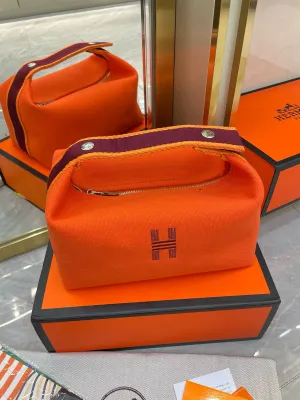 Hr*ms-Inspired Canvas Toiletry & Lunch Box Bag