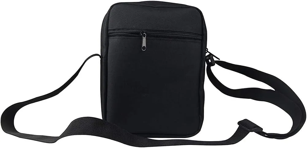 HUGS IDEA Black Horse Print Small Shoulder Messenger Bags Animals Mini Crossbody Handbag Travel Portable Cellphone Pouch Purse Wallet