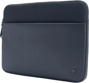 Incase A.R.C. Sleeve with ReSpun 100% Recycled Polyester - MacBook/Laptop & iPad/Tablet Case - Cushioned Faux Fur Lining, External Zippered Slip Pocket (Navy, 16-inch)
