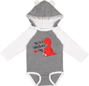 inktastic My First Valentine's Day Long Sleeve Creeper