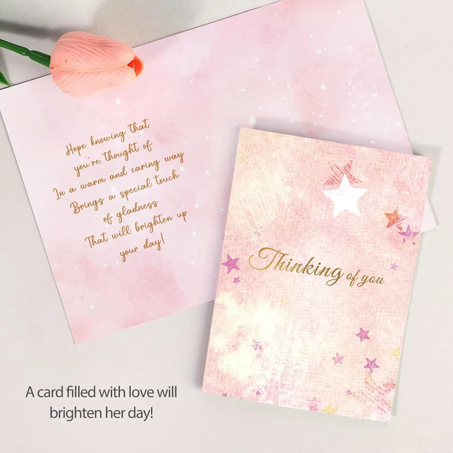 Inspirational Gifts for Women, Motivational Gifts Encouragement Gifts Cheer Up Christmas Birthday Gift with Positive Affirmations Little Reminders Tote Bag for Her Sister Best Friend Coworker Pink