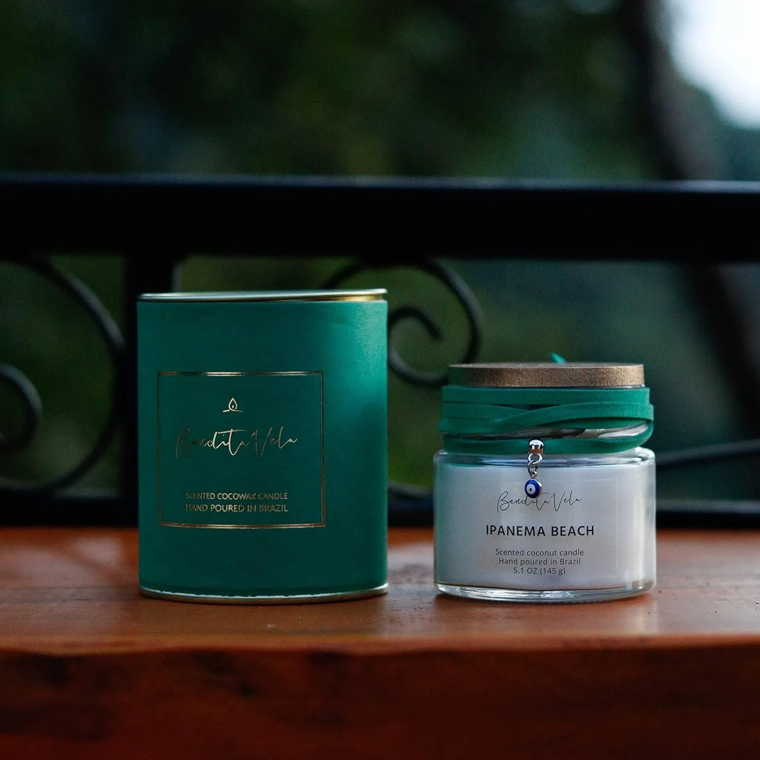 Ipanema Beach Scented | Coconut Wax Candle for Clean Burning | net wt 5oz | Hand Poured in Brazil