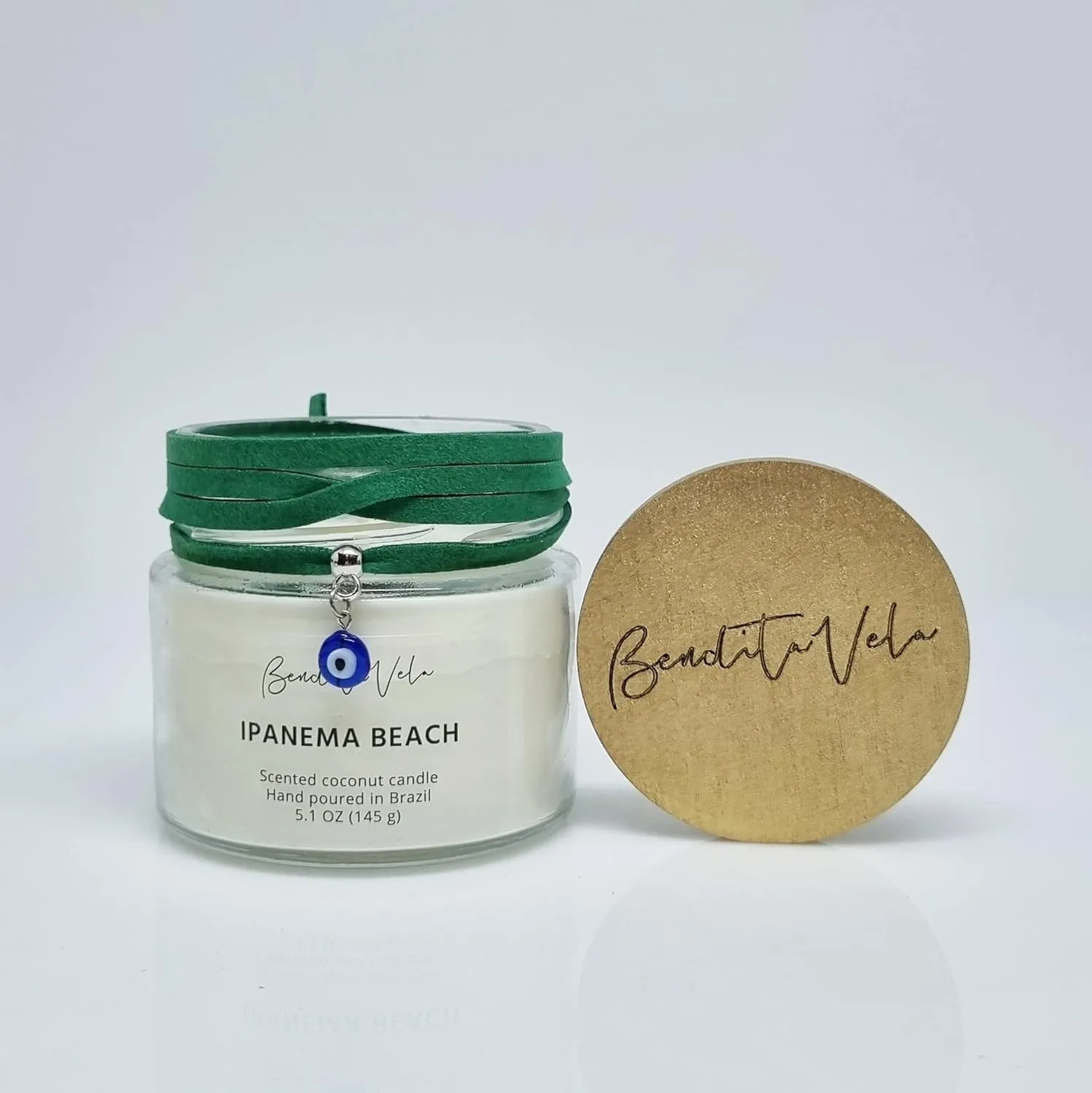 Ipanema Beach Scented | Coconut Wax Candle for Clean Burning | net wt 5oz | Hand Poured in Brazil