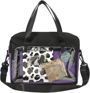 Ita Bag Clear Satchel Backpack, PVC Transparent Messenger Bag, JK Uniform Shoulder Bag With Insert For Pins Display