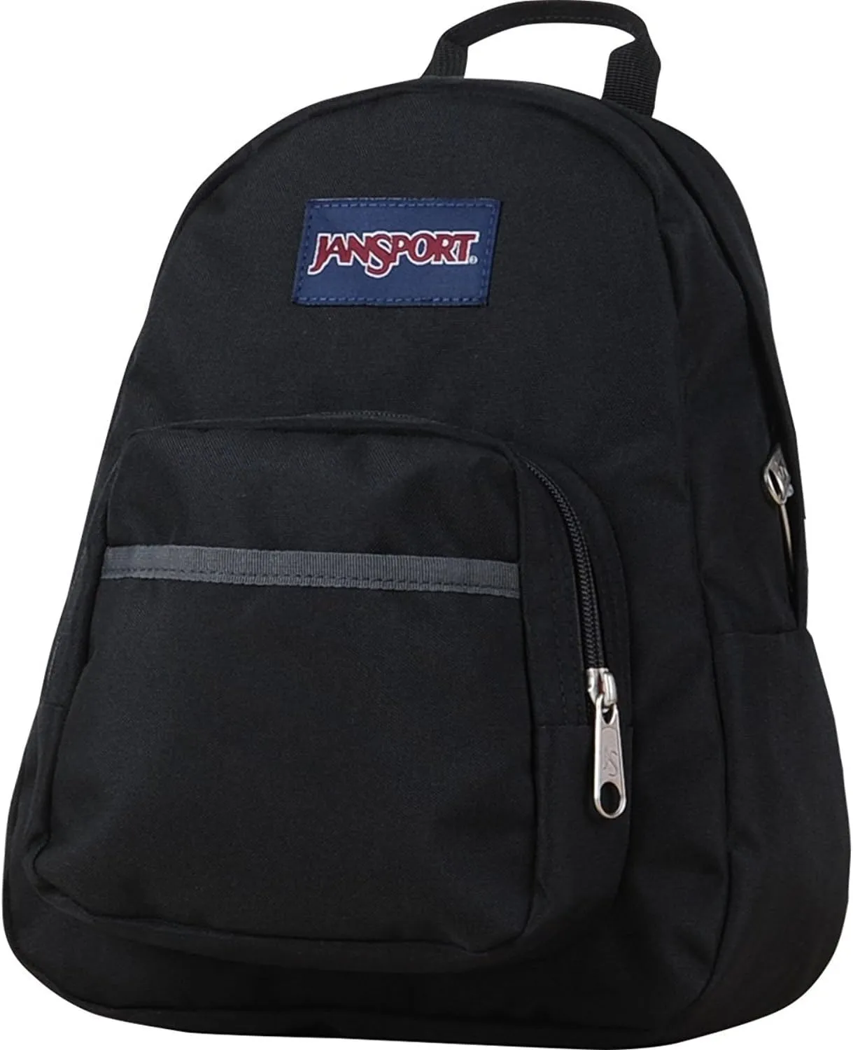 JanSport Half Pint Mini Backpack, 10.2 L - Durable Mini Bag Purse with Adjustable Shoulder Straps, Single Main Compartment, Zippered Stash Pocket, Black